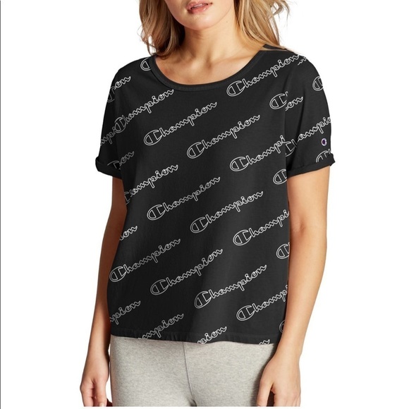 LAST TWO!! New Champion Crew Neck Logo T-Shirt - Picture 2 of 11